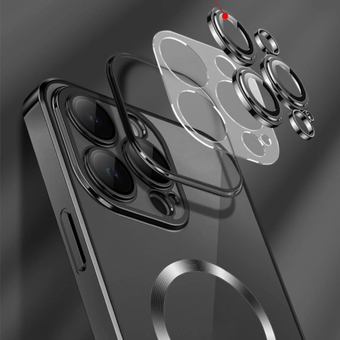 Etui Wozinsky Electroplated Magsafe na Samsung Galaxy S24 FE - niebieskie