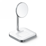 Satechi Magnetic 2in1 - stojąca ładowarka magnetyczna do dwóch urządzeń kompatybilna z ładowaniem MagSafe (space gray)