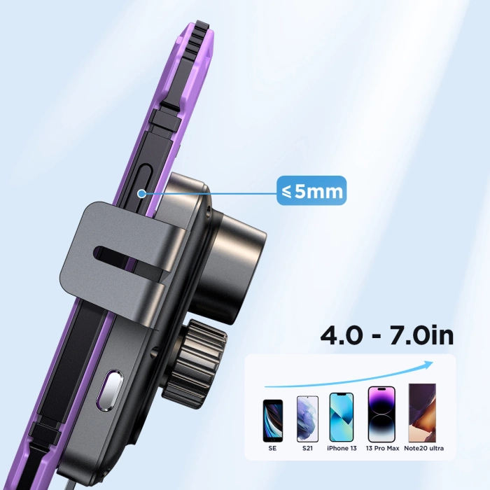 Uchwyt Joyroom JR-ZS219 elektryczny z ładowarką indukcyjną 15W na deskę rozdzielczą - czarny