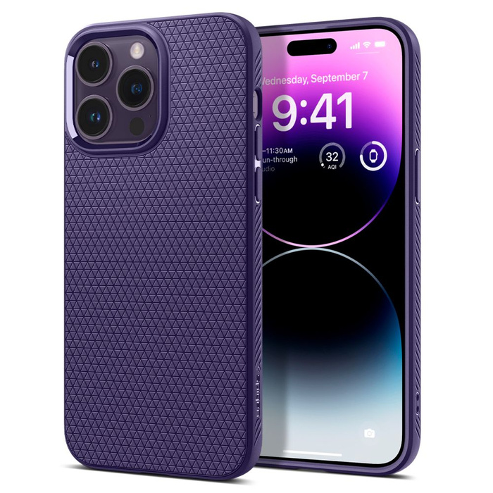 Etui Spigen Liquid Air iPhone 14 Pro Deep Purple Case