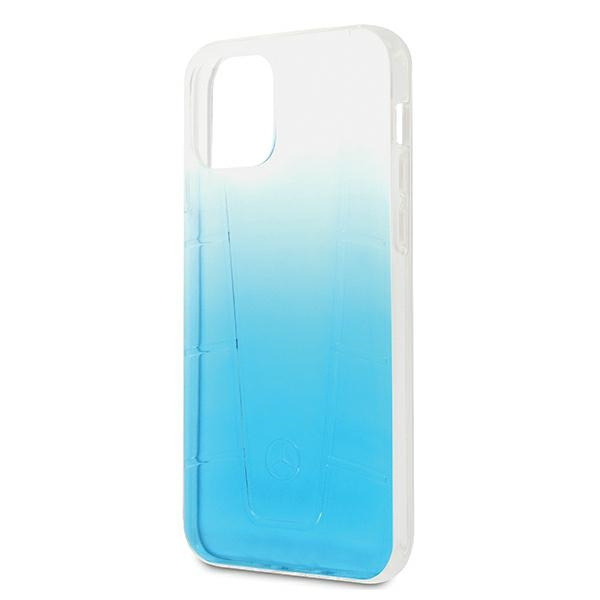 Etui Mercedes Apple iPhone 12 12 Pro Transparent Line Niebieski Case