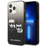 Etui KARL LAGERFELD Apple iPhone 13 Pro Gradient Ikonik Karl & Choupette Czarny Hardcase