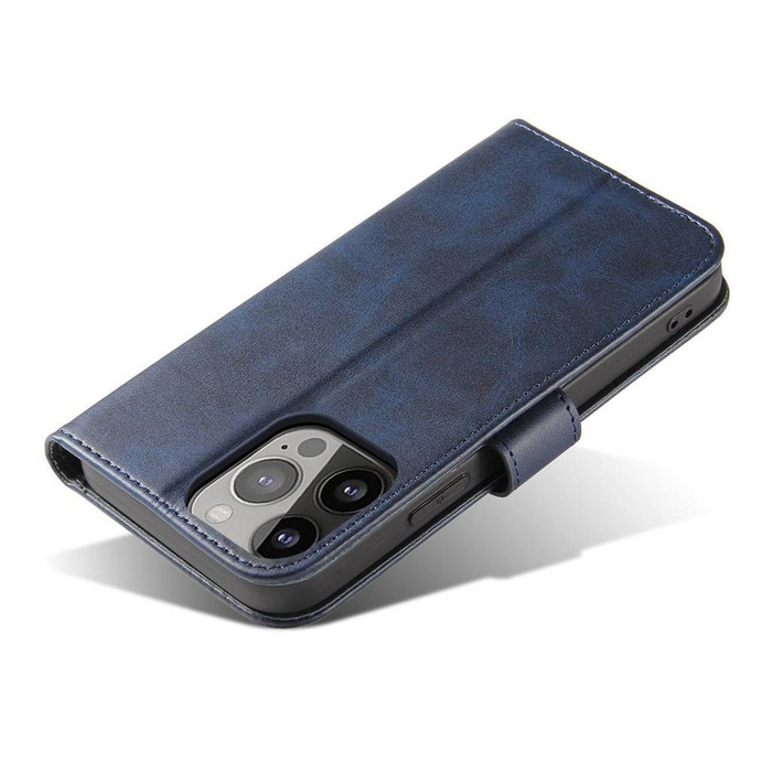 Etui Magnet Case etui do Xiaomi Redmi Note 12 5G / Poco X5 5G pokrowiec z klapką portfel podstawka niebieskie Case