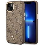 Etui GUESS Apple iPhone 14 4G Vintage Gold Logo Brązowy Hardcase