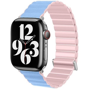 Beline pasek Apple Watch Magnetic Pro38/40/41mm różowo/błękitny  pink/sierra box