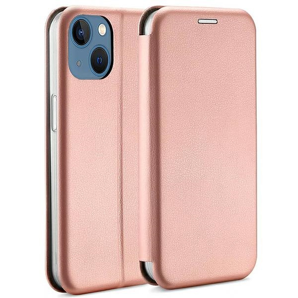 Beline Etui Book Magnetic iPhone 14 Plus6,7" różowo złoty/rose gold