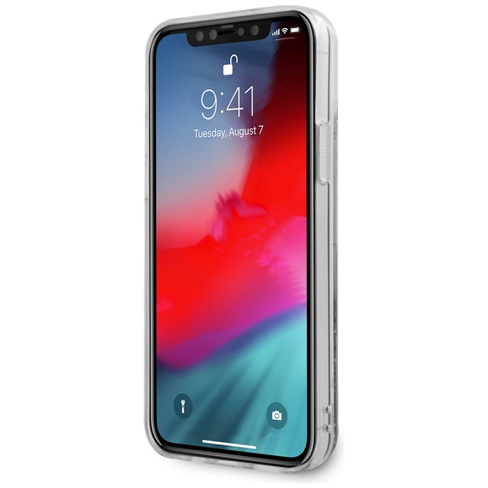 Etui GUESS Apple iPhone 12 Mini 4G Liquid Glitter Złoty Hardcase