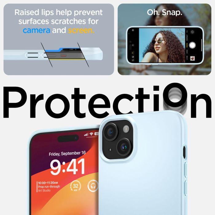 Etui Spigen Thin Fit iPhone 15 Mute Blue