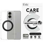 Etui CARE by PanzerGlass Feature Black   Kickstand & QI do Samsung Galaxy S25 Edge przezroczysty