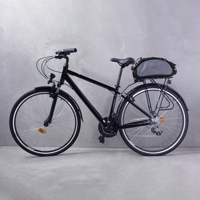 Wozinsky torba rowerowa na bagażnik z paskiem na ramię 13l czarna (WBB1BK)