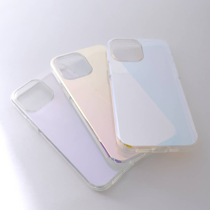 Etui Aurora Case do iPhone 13 żelowy opalizujący pokrowiec fioletowy