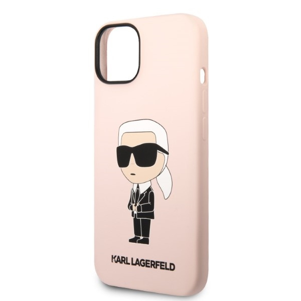 Etui Karl Lagerfeld Klhmp14ssnikbcp Iphone 14 6,1" Hardcase Różowy/pink Silicone Ikonik Magsafe Case