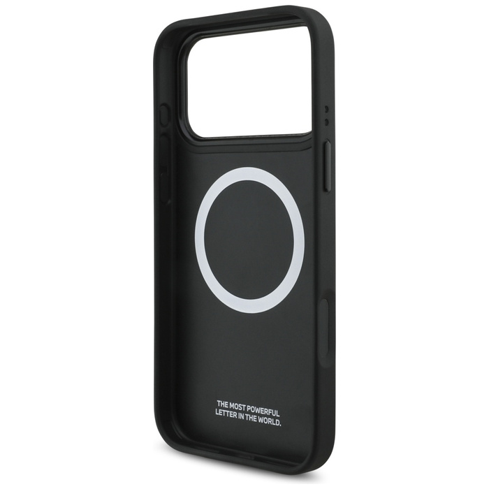 Etui BMW M Quilted Logo MagSafe do       iPhone 17 Pro Max niebieski