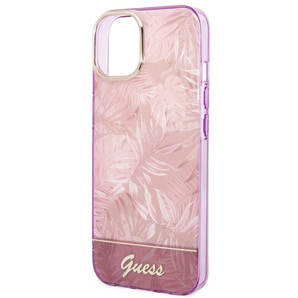 Etui GUESS Apple iPhone 14 Plus Jungle Collection Różowy Hardcase