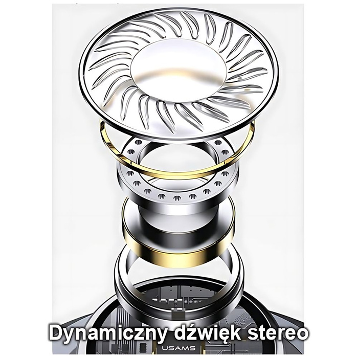 USAMS Słuchawki EP-46 USB-C czarny/black 1,2m HSEP4603