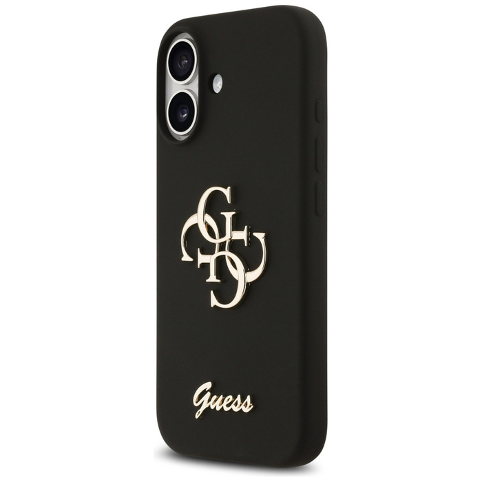 Etui Guess Silicone Big 4G Script do     iPhone 17 czarny