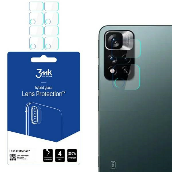 Szkło Hybrydowe 3MK Xiaomi Redmi Note 11 Pro 5G 11 Pro Plus 5G Lens Protect Ochrona Na Obiektyw Aparatu 4szt Glass