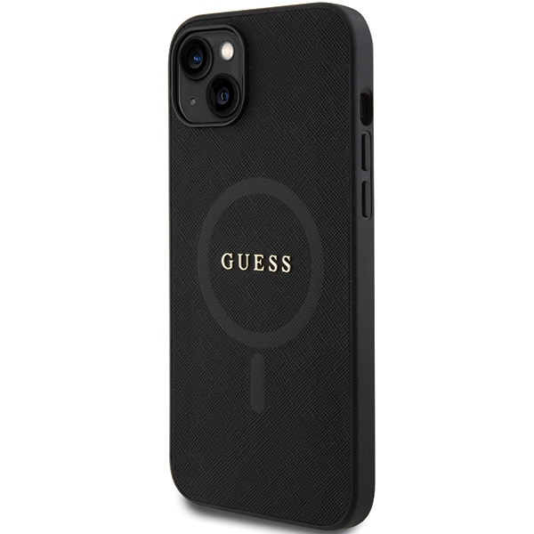 Etui Guess GUHMP15MPSAHMCK iPhone 15 Plus 6.7" czarny/black hardcase Saffiano MagSafe Case
