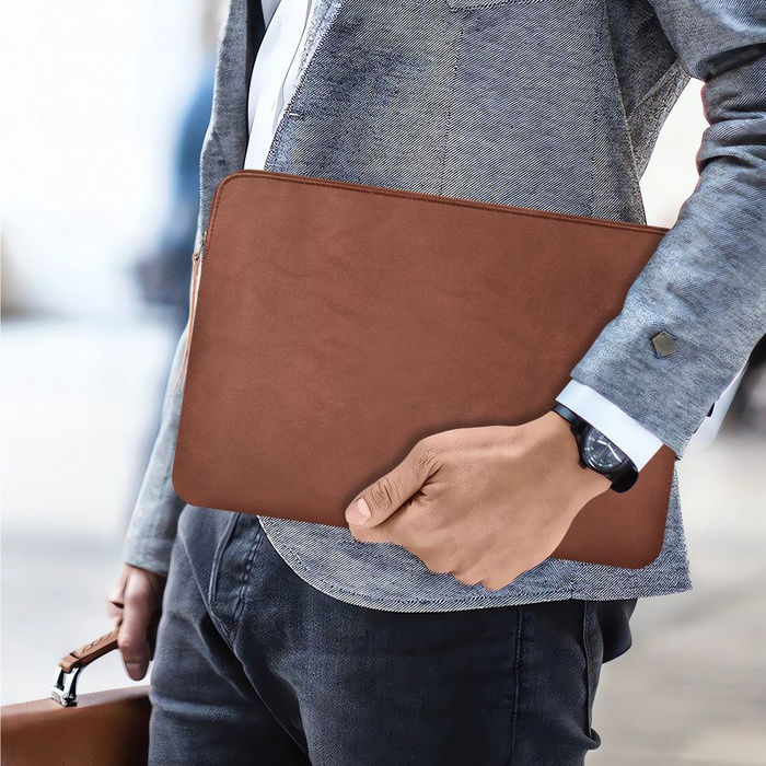 ETUI NA LAPTOPA 1314 TECH-PROTECT FLEECE BRĄZOWE