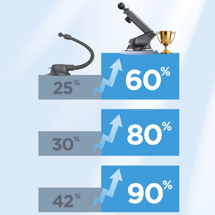 Uchwyt Joyroom JR-ZS219 elektryczny z ładowarką indukcyjną 15W na deskę rozdzielczą - czarny
