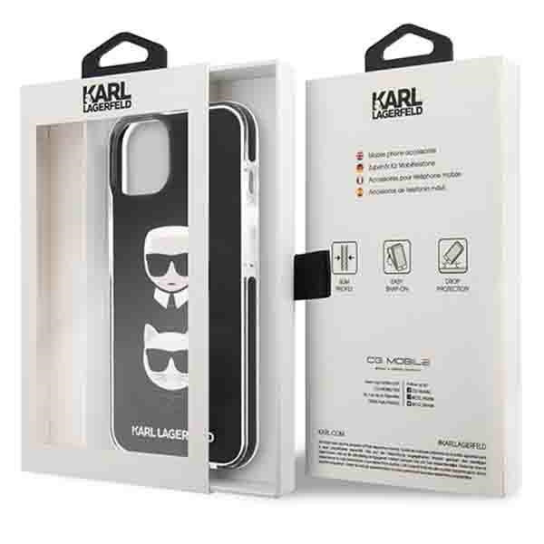 Etui KARL LAGERFELD Apple iPhone 13 Karl&Choupette Head Czarny Hardcase