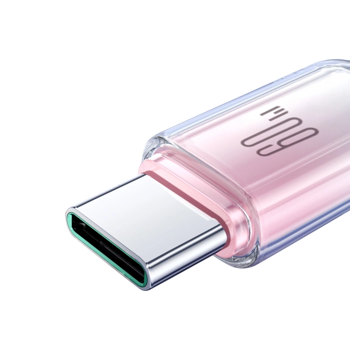 Kabel Joyroom S-A42 Crystal-Clear Series 60W USB-C - USB-C 1,2m - biały