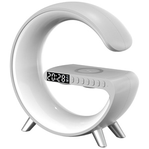 Wielofunkcyjna Lampka MajesticLine       z budzikiem i głośnikiem bluetooth biały