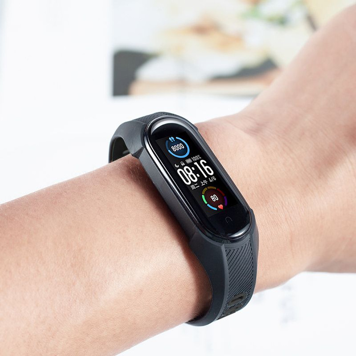 Pasek TECH-PROTECT Xiaomi Mi Smart Band 5 / 6 Armour Black 
