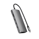 Satechi USB-C Multiport Adapter 8K - adapter USB-C (USB-C, HDMI, 3x USB 3.2 Gen 2 10Gbps, 1x USB 3.2 Gen 1 5Gbps, czytnik kart SD UHS-II, Ethernet port) (space gray)