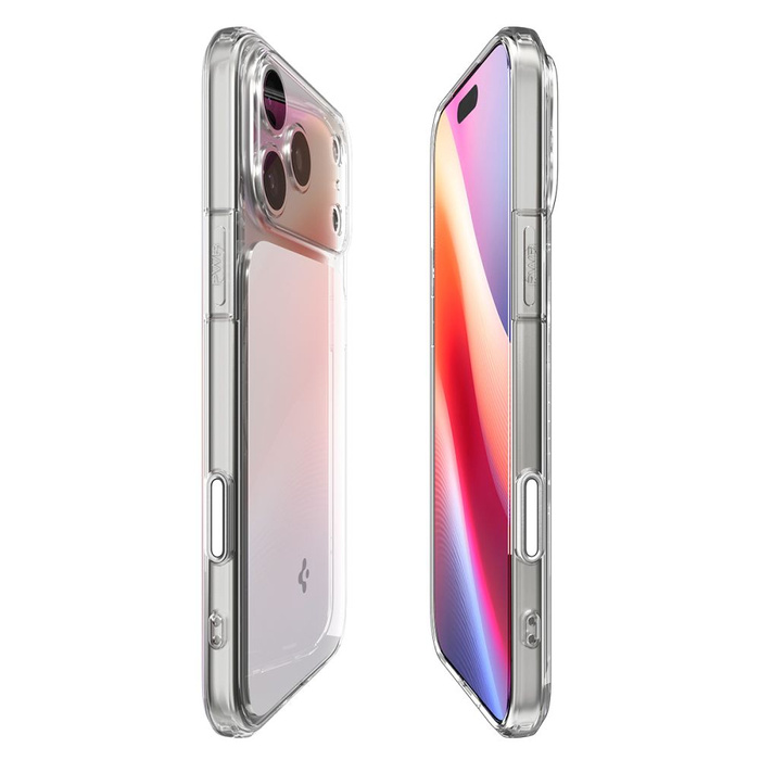 ETUI SPIGEN IPHONE 17 PRO MAX ULTRA HYBRID ”T” MAG MAGSAFE CLEAR/WHITE