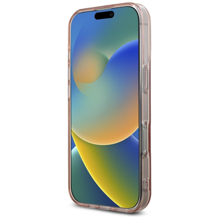 Etui Karl Lagerfeld IML Rhinestones Logo do iPhone 16 Pro Max różowy