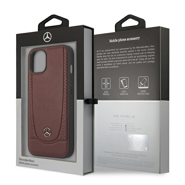 Etui Mercedes MEHCP15SARMRE iPhone 15 6.1" czerwony/red hardcase Leather Urban Bengale Case