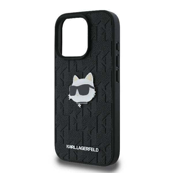Etui Karl Lagerfeld iPhone 16 Pro Max 6.9" czarny/black hardcase Monogram Choupette Head Pin