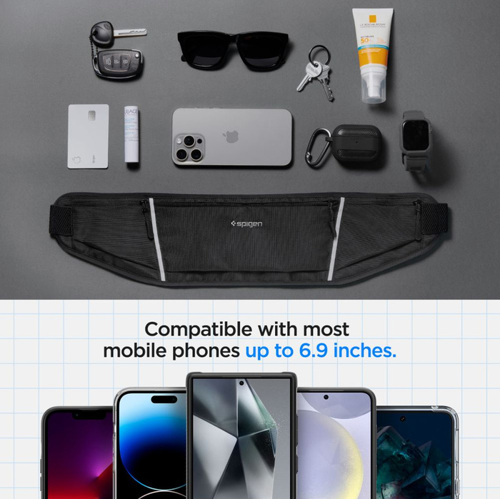 OPASKA NA RAMIĘ SPIGEN A710 DYNAMIC SHIELD WAIST BAG BLACK