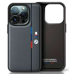 Etui BMW iPhone 16 Pro Max 6.9" antracyt/anthracite hardcase M Perforated Tricolor Detail Line