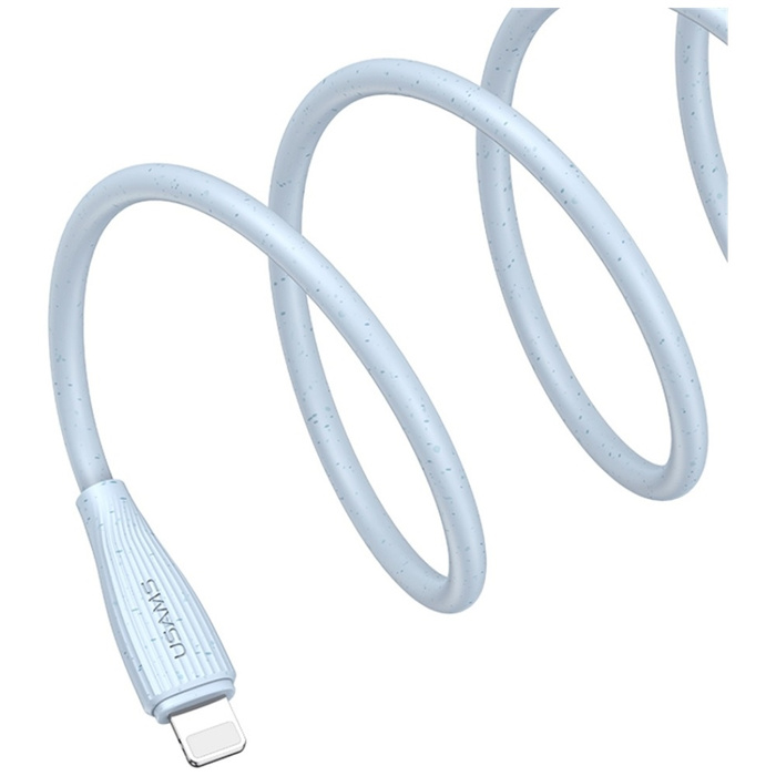 Kabel USAMS Green Series SJ717 30W USB-C do Lightning 1m biały