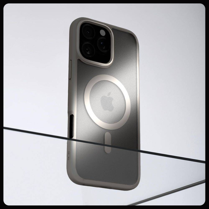 ETUI SPIGEN ULTRA HYBRID MAG MAGSAFE IPHONE 16 PRO FROST NATURAL TITANIUM