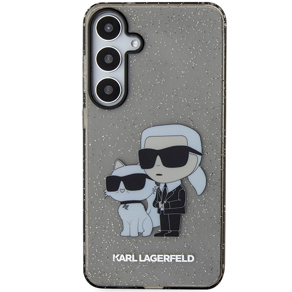 Etui Karl Lagerfeld KLHCS24MHNKCTGK Samsung Galaxy S24 Plus S926 czarny/black hardcase Glitter Karl&Choupette Case