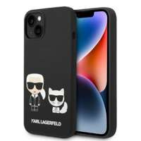 Etui KARL LAGERFELD Apple iPhone 14 Plus Liquid Silicone Karl & Choupette Magsafe Czarny Hardcase