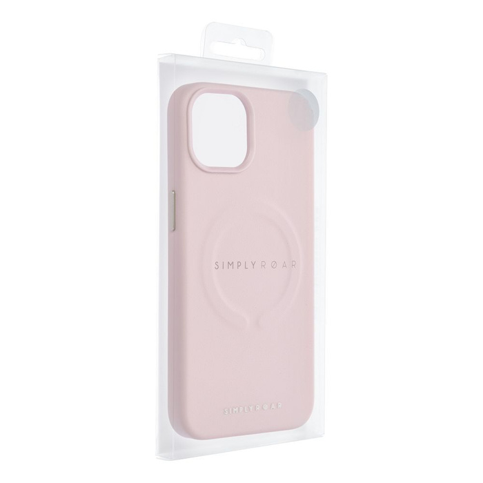 Futerał Roar Leather Mag Case kompatybilny z MagSafe - do iPhone 13 Pro Różowy