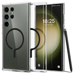 Etui Spigen Ultra Hybrid Onetap Ring Magsafe Galaxy S23 Ultra Black Case