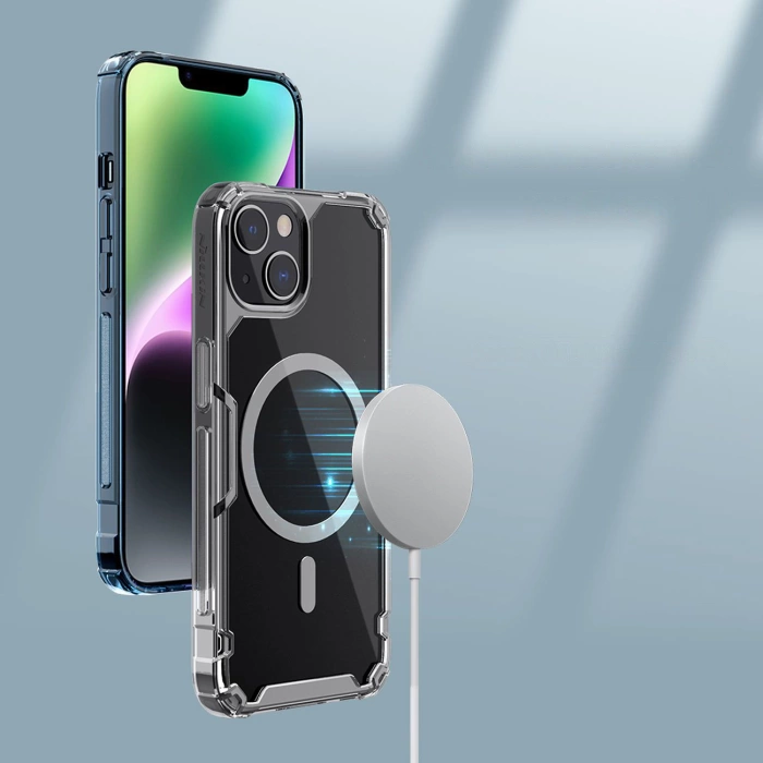 Etui magnetyczne Nillkin Nature TPU Pro do Apple iPhone 14 (niebieskie)