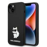 Etui KARL LAGERFELD Apple iPhone 14 Plus Silicone Choupette Czarny Hardcase