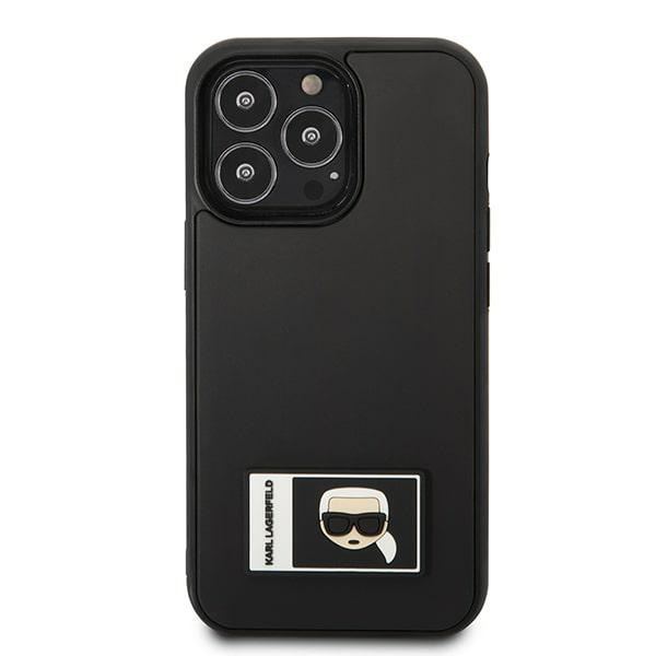 Etui KARL LAGERFELD Apple iPhone 13 Pro Max Ikonik Patch Czarny Hardcase