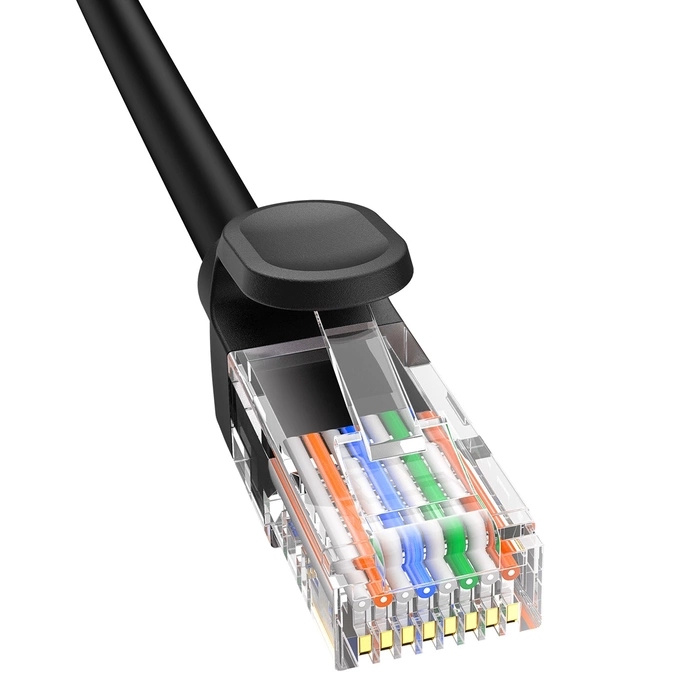 Kabel sieciowy Baseus Ethernet CAT5, 1m (czarny)
