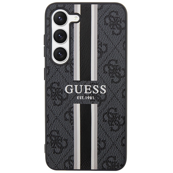 Etui Guess GUHCS23SP4RPSK S23 S911 czarny/black hardcase 4G Printed Stripe Case