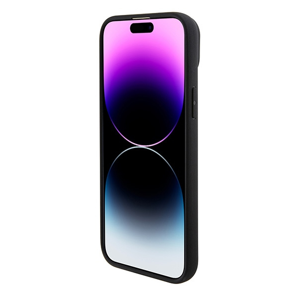 Etui BMW BMHMP15SSLLBK iPhone 15 6.1" czarny/black Magsafe hardcase Signature Logo Imprint Case