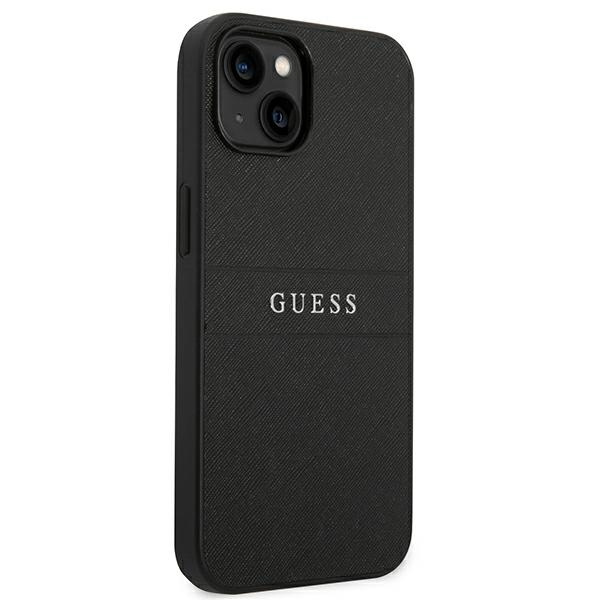 Etui GUESS Apple iPhone 14 Plus Saffiano Strap Czarny Case