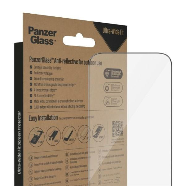 PanzerGlass Ultra-Wide Fit iPhone 14 Pro 6,1" Screen Protection Anti-reflective Antibacterial Easy Aligner Included 2788