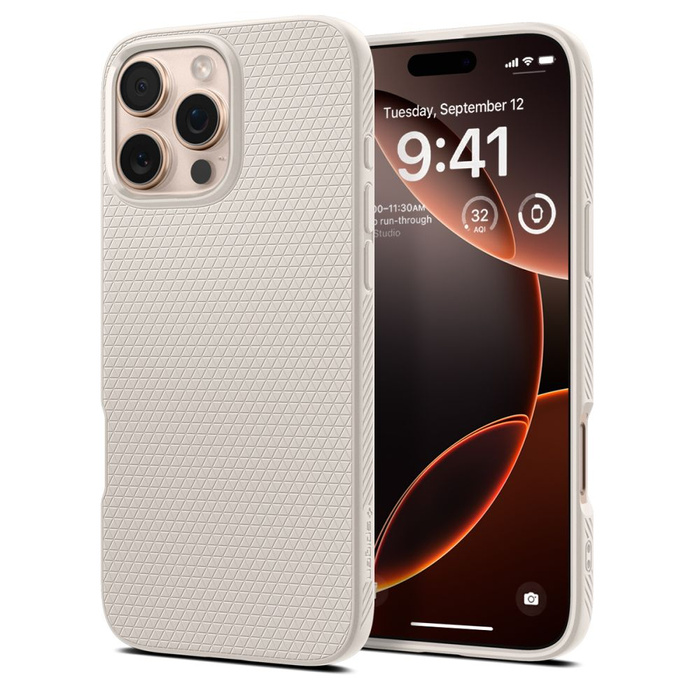 ETUI SPIGEN LIQUID AIR IPHONE 16 PRO MAX NATURAL TITANIUM
